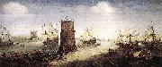 WIERINGEN, Cornelis Claesz van Capturing Damietta oil painting on canvas